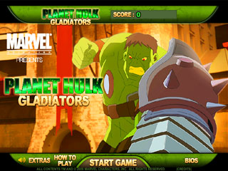 เกมส์ Planet Hulk Gladiators