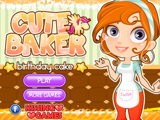 เกมส์ Cute Baker Birthday Cake