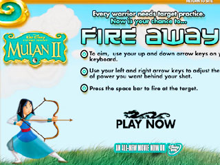 เกมส์ Mulan Fire Away