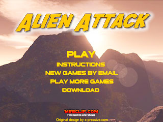 เกมส์ทหารยิง ยานผู้บุกลุก Alien Attack