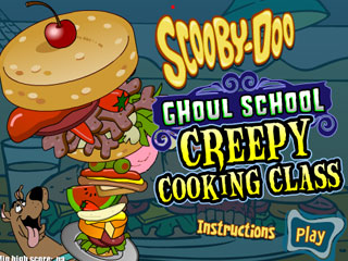 เกมส์ Scooby Doo ghoul school - Creepy cooking class